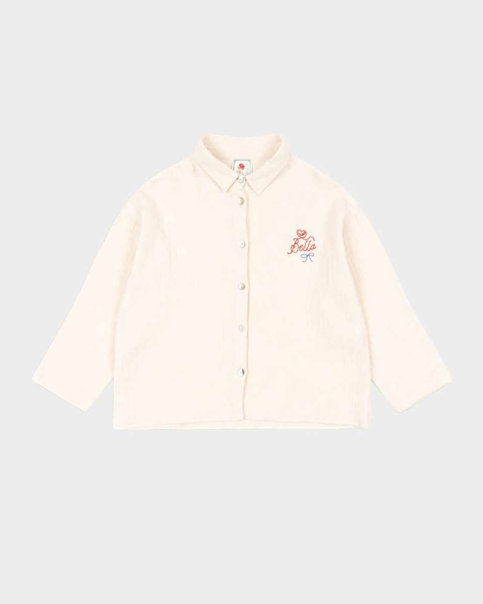 Rosie H-W x Girl's Bella Button-Front Shirt, Size 12M